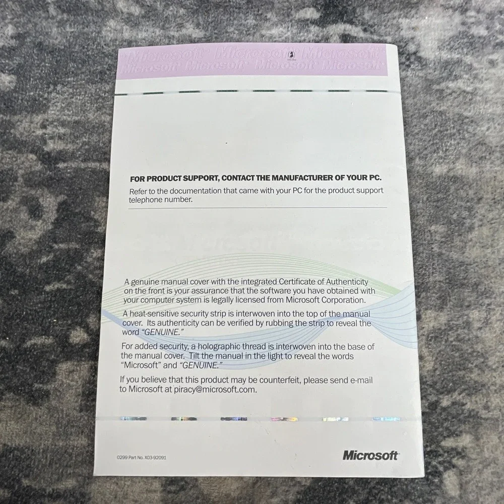 Discovering Microsoft Outlook 2000 Manual with Certificate of Authenticity COA